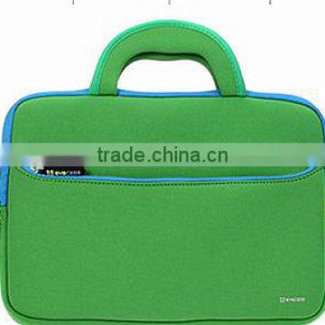 13 inch hot sale neoprene laptop bag with double layer pockets