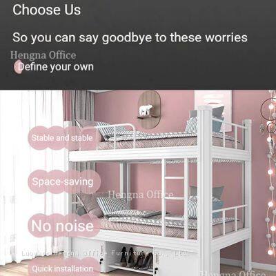 Space Saving Bed With High Frame HG-BB009 With Non-slip Ladder |1.2m/1.5m Bunk Bed Ideas for Small Rooms & Hostel Accommodation photo-2