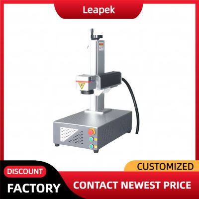 JPT Raycus 50W Fiber Laser Engraver 30W 20W Stainless Steel Marking Machine With Rotary Axis for Jewelry Gold Silver Engraver photo-2