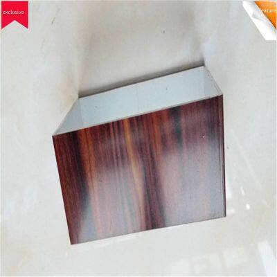 Aluminum Alloy Profiles Produced by Foshan Manufacturers, Processing of Aluminum Profiles, Simulated Transfer Wood Grain Square Tubes, Aluminum Profiles Sprayed With Wood Patterns photo-2