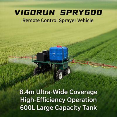 Vigorun SPRY600 Распылитель промышленный 4-тактный дистанционно управляемый сельскохозяйственный четырехколесный распылитель-распределитель удобрений
