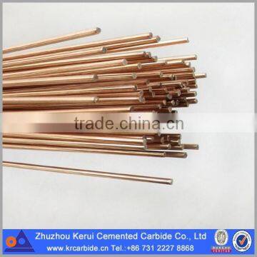 High performance copper and copper alloy welding rod for brazing tungsten carbide