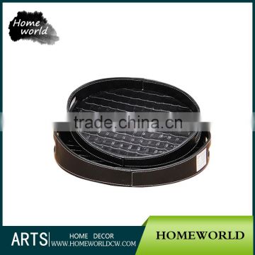 Retail Package Latest Style Leather Decorative Display Egg Tray