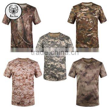 men's wild camo real tree 3d printing t-shirt