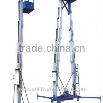 single post mobile hydraulic electric aluminum man telescopic lift