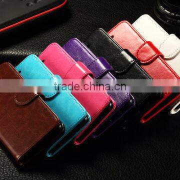 2016 Wholesale PU Leather Smart Phone Real Leather Phone Cover for Iphone 6 Wallet Case Quality Choice photo-4