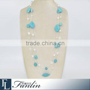 Factory wholesale trendy freshwater pearl necklace