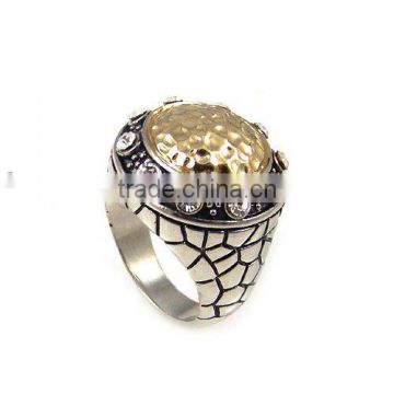 RP0423 newest tow tone color vintage ring