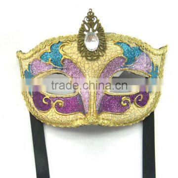 Princess Venice Men and Women Half Face Lace Hollow Led Mask Carnival Half Face Mask