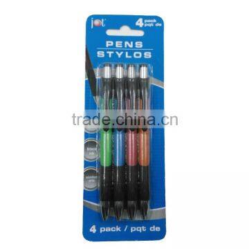 plastic telescopic ballpoit pen with black ink