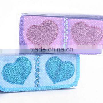 New style heart pattern pencil bag