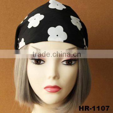 Wide flower Women Lady Stretchy Elastic Sports Running Yoga Headband Hairband Turban