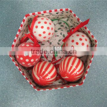 Foam Christmas ball ornament/water sticker ball