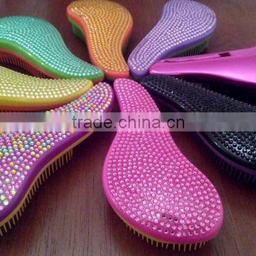 Bling Rhinestone Diamond Paddle Hairbrush