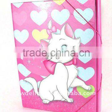 Cartoon Color Artwork Color Art Paper Desktop File Box for Office Stationery Cardboard A4 or FC Size