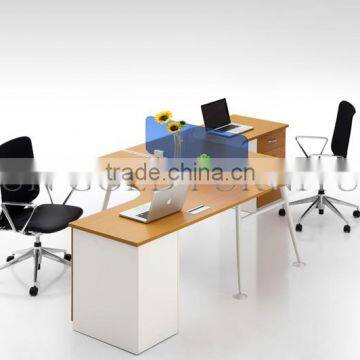 Latest Modern aluminium t shaped 2 person office desk(SZ-WST741)