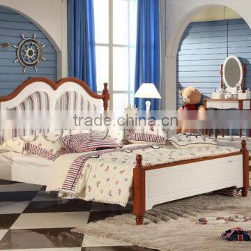 latest bedroom furniture designs wooden bed models picture(SZ-BT9907)