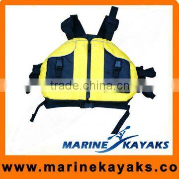 Kayak Life Vest/Sport Life Vest/Adjustable Kayaking Yellow Black