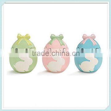 Porcelain Bunny Egg With Lid For Easter Decoration