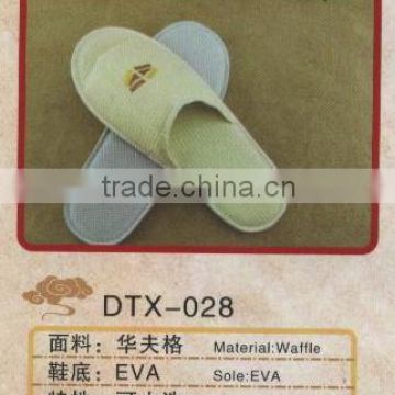 cheap washable waffle hotel slippers wholesale factory