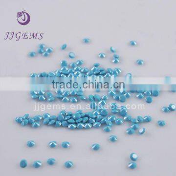 Small size round synthetic nano turquoise