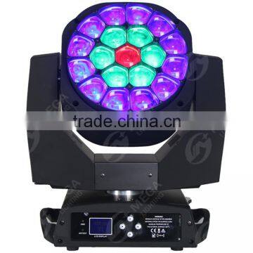 New Design Big Bee Eye 19x15w 4in1 Rgbw Led Beam Moving Head Lighting photo-3
