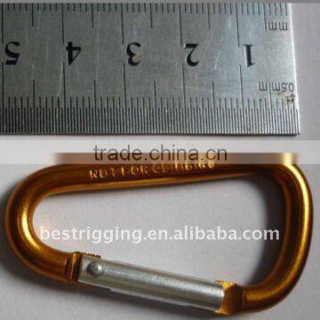 Red Aluminum D Shaped Carabiner Snap Hook Rigging Hardware photo-6