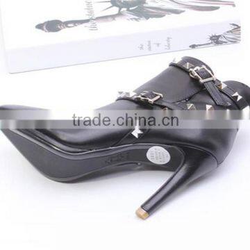 White Boots Leather Upper Rubber Bottom Boots Durable Cheap Rubber Boots photo-3