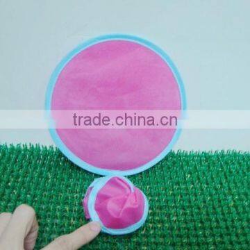 Customized Wholesale Summer Beach Flying Toy Hand Fans Polyester Frisbee