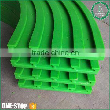 wear resistant conveyor system chain guide plate sliding plastic uhmw-pe nylon conveyor chain guide rails