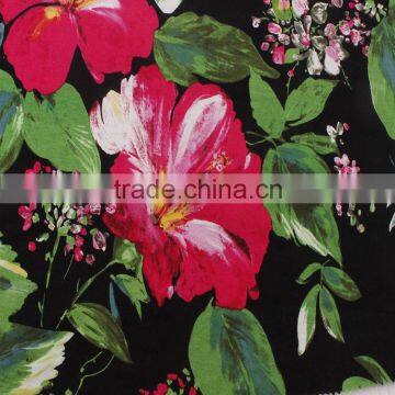 China Textiles 100% Cotton Fabric Flower Printing for Fashion One-piece Dress photo-6