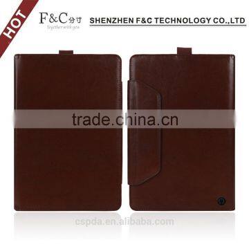 Premium crazy horse leather 10.1 inch tablet cover case for asus transformer book t100