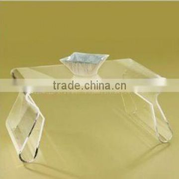 Smooth and shinning acrylic tea Table ,customized acrylic table