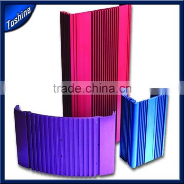 6063 t5 anodized aluminum car amplifier shell aluminum extrusion profiles