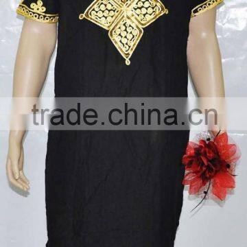 C118 black 100% cotton dress 2015