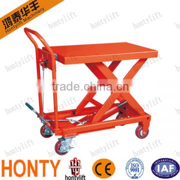 Hot sell Movable Manual or Electric Motor hydraulic scissor lift trolley