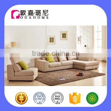 D5106 modern european style sofa fabric corner living room set