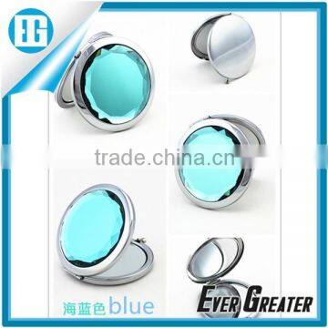 custom logo Promotional metal cosmetic mirrors pocket mirror/compact mirror can add your own logo