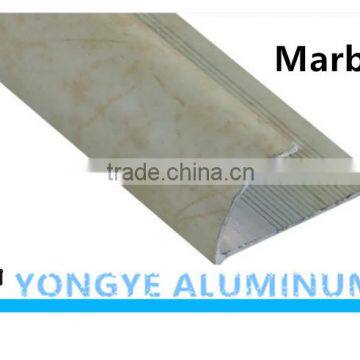 Customized Decorative Aluminum Extrusion Profile Tile Trim with Marble Style