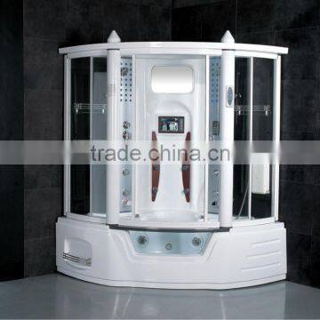 Enclosed steam shower room computer controlled steam shower room with LCD TV high tech shower cabin G157B