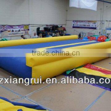 Flat Inflatable Gym Tumble Track Air Sealed DWF Material Safe & Strong Gymnastic Mat