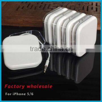 wholesale white smart handsfree earphone line for iPhone 5 se 6 6s earphone