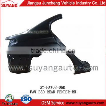 Hot sale JUNCHENG FAW B50 rear fender stainless steel auto parts