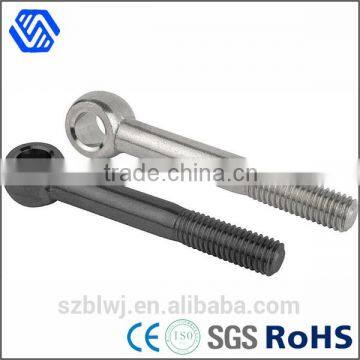 Metal bolt steel half thread eye bolt