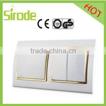 Sirode Luxury Series Electrica 1gang +2 gang Switch For Kazakhstan South Korea Poland Russia Turkey Etc Country