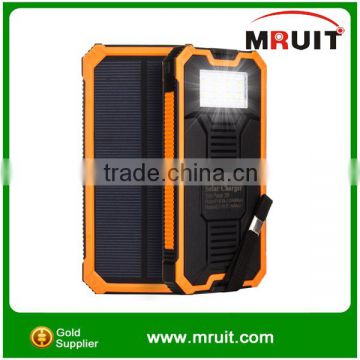 Popular Design Solar Portable Power Bank Cahrger new fast charge 15000mah Mobile Charger