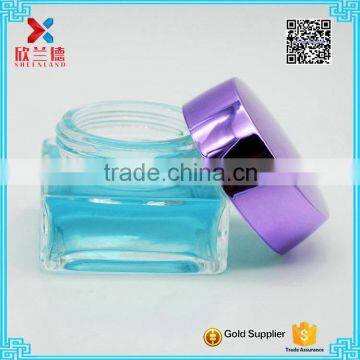 2016 hot sale flat square essence cream jar 40ml wholesale
