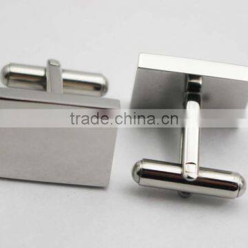 Men's Business Cufflinks Silver Rectangle Cufflinks photo-6