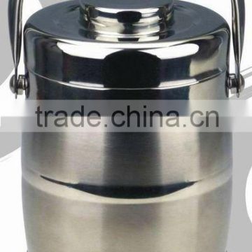 1.6L stainless steel casing food jar with stainless steel liner