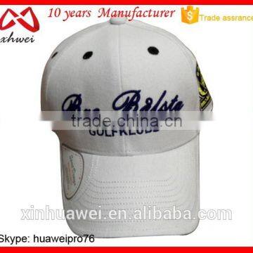 China Headwear Wholesale Fashion Baseball Cap/Golf Cap wtih Embroidery Patch Customized